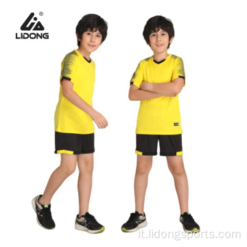 Maglia popolare uniforme da calcio fissata per bambini